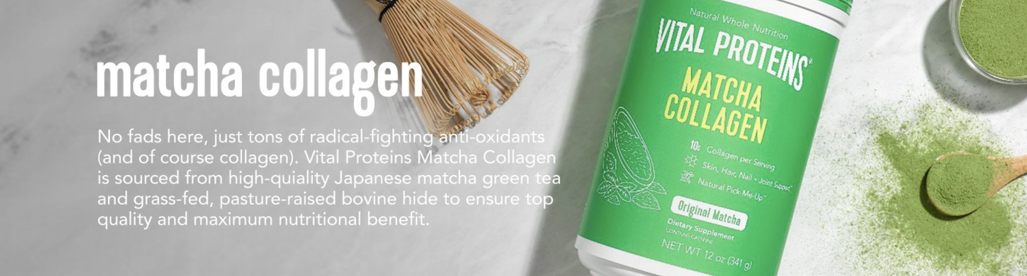 Vital Proteins Matcha Collagen Landing Page